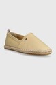 Tommy Hilfiger espadryle BASIC TOMMY FLAT ESPADRILLE FW0FW06497 beżowy SS24