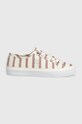 Tommy Hilfiger tenisówki VULC CANVAS SNEAKER SHIRTING FW0FW07672 beżowy SS24