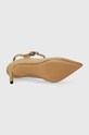 Замшеві туфлі Tommy Hilfiger TH POINTY STRAP HEEL FW0FW07693 бежевий