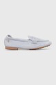 Tommy Hilfiger mokasyny zamszowe TH SUEDE MOCCASIN płaski niebieski FW0FW07714