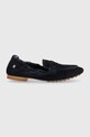 Замшеві мокасини Tommy Hilfiger TH SUEDE MOCCASIN FW0FW07714 темно-синій SS24