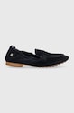 Замшевые мокасины Tommy Hilfiger TH SUEDE MOCCASIN FW0FW07714 тёмно-синий SS24