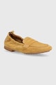 Tommy Hilfiger mocasini din piele intoarsa TH SUEDE MOCCASIN piele întoarsă bej FW0FW07714