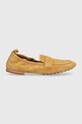 Tommy Hilfiger mocasini din piele intoarsa TH SUEDE MOCCASIN FW0FW07714 bej SS24
