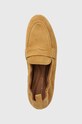 Tommy Hilfiger mocasini din piele intoarsa TH SUEDE MOCCASIN bej FW0FW07714