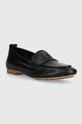 Tommy Hilfiger mocassini in pelle TH LEATHER MOCCASIN nero