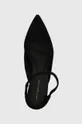 nero Tommy Hilfiger tacchi in pelle scamosciata TH POINTY MID HEEL LEATHER MULE