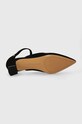 Semišové lodičky Tommy Hilfiger TH POINTY MID HEEL LEATHER MULE FW0FW07718 černá