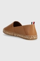 Usnjene espadrile Tommy Hilfiger TH LEATHER FLAT ESPADRILLE Zunanjost: Naravno usnje Notranjost: Sintetični material, Tekstilni material, Naravno usnje Podplat: Sintetični material