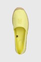 Tommy Hilfiger espadryle EMBROIDERED FLAT ESPADRILLE żółty FW0FW07721