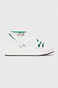 Tommy Hilfiger sandały skórzane TH STRAP PLATFORM 5-8 cm biały FW0FW07728