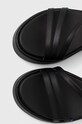 Шкіряні сандалі Tommy Hilfiger TH STRAP PLATFORM чорний FW0FW07728