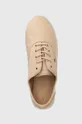 beżowy Tommy Hilfiger tenisówki CANVAS LACE UP SNEAKER