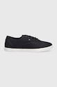 Tommy Hilfiger tenisi CANVAS LACE UP SNEAKER FW0FW07805 bleumarin SS24