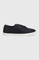 Tenisky Tommy Hilfiger CANVAS LACE UP SNEAKER FW0FW07805 čierna SS24