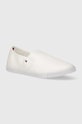 Кеди Tommy Hilfiger CANVAS SLIP-ON SNEAKER пласка білий FW0FW07806