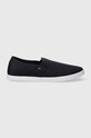 Tommy Hilfiger sportcipő CANVAS SLIP-ON SNEAKER FW0FW07806 sötétkék SS24