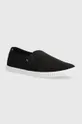 μαύρο Πάνινα παπούτσια Tommy Hilfiger CANVAS SLIP-ON SNEAKER Γυναικεία