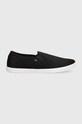 Кеди Tommy Hilfiger CANVAS SLIP-ON SNEAKER FW0FW07806 чорний SS24