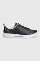 Шкіряні кросівки Tommy Hilfiger SPORTY CHIC COURT SNEAKER FW0FW07814 темно-синій SS24