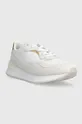 Δερμάτινα αθλητικά παπούτσια Tommy Hilfiger LUX MONOGRAM RUNNER λευκό