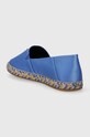 Obuwie Tommy Hilfiger espadryle TH SATIN FLAT ESPADRILLE FW0FW07881 niebieski