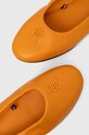 Tommy Hilfiger baleriny skórzane TH ELEVATED ELASTIC BALLERINA pomarańczowy FW0FW07882