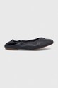 Tommy Hilfiger baleriny skórzane TH ELEVATED ELASTIC BALLERINA FW0FW07882 granatowy SS24