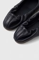 Tommy Hilfiger baleriny skórzane TH ELEVATED ELASTIC BALLERINA granatowy FW0FW07882