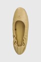Tommy Hilfiger baleriny skórzane TH ELEVATED ELASTIC BALLERINA beżowy FW0FW07882