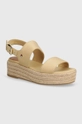 bézs Tommy Hilfiger szandál MID WEDGE SANDAL Női