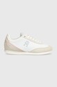 Tommy Hilfiger sneakersy TH HERITAGE RUNNER skóra zamszowa beżowy FW0FW07892