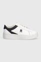 Шкіряні кросівки Tommy Hilfiger TH PLATFORM COURT SNEAKER FW0FW07910 білий SS24