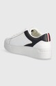 Взуття Шкіряні кросівки Tommy Hilfiger TH PLATFORM COURT SNEAKER FW0FW07910 білий
