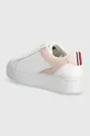 Tommy Hilfiger sneakers in pelle TH PLATFORM COURT SNEAKER Gambale: Pelle naturale Parte interna: Materiale tessile Suola: Materiale sintetico
