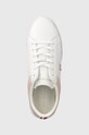 Tommy Hilfiger sneakers din piele TH PLATFORM COURT SNEAKER alb FW0FW07910