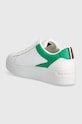 Încălțăminte Tommy Hilfiger sneakers din piele TH PLATFORM COURT SNEAKER FW0FW07910 alb
