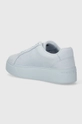 Kožne tenisice Tommy Hilfiger PLATFORM COURT SNEAKER NUBUCK Vanjski dio: Prirodna koža Unutrašnji dio: Tekstilni materijal Potplat: Sintetički materijal