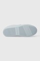 Шкіряні кросівки Tommy Hilfiger PLATFORM COURT SNEAKER NUBUCK FW0FW07912 блакитний
