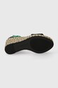 Tommy Hilfiger sandale COLORFUL HIGH WEDGE SATIN SANDAL FW0FW07914 verde