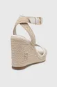 Tommy Hilfiger sandali TH ROPE HIGH WEDGE SANDAL Gambale: Materiale tessile, Pelle naturale Parte interna: Materiale sintetico, Pelle naturale Suola: Materiale sintetico