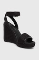 Sandale Tommy Hilfiger TH ROPE HIGH WEDGE SANDAL FW0FW07926 crna SS24