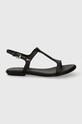 Шкіряні сандалі Tommy Hilfiger TH FLAT SANDAL віденський чорний FW0FW07930
