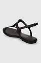 Взуття Шкіряні сандалі Tommy Hilfiger TH FLAT SANDAL FW0FW07930 чорний
