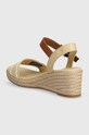 Παπούτσια Σανδάλια Tommy Hilfiger WEBBING WEDGE SANDAL FW0FW08044 μπεζ