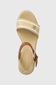 Σανδάλια Tommy Hilfiger WEBBING WEDGE SANDAL μπεζ FW0FW08044