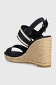 Cipők Tommy Hilfiger szandál WEBBING HIGH WEDGE SANDAL FW0FW08045 sötétkék