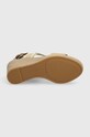 Sandale Tommy Hilfiger WEBBING HIGH WEDGE SANDAL FW0FW08045 bež