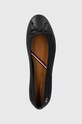 Кожаные балетки Tommy Hilfiger ESSENTIAL CHIC BALLERINA тёмно-синий FW0FW08059