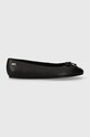 Kožené baleríny Tommy Hilfiger ESSENTIAL CHIC BALLERINA FW0FW08059 černá AW24